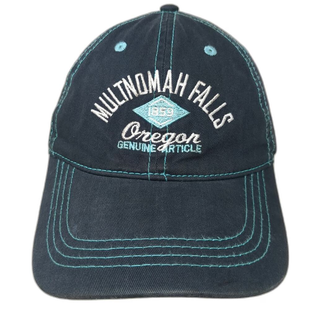 Pine Mountain Baseball Cap Blue One Size Contrast Stitch Multnomah Falls Hat
